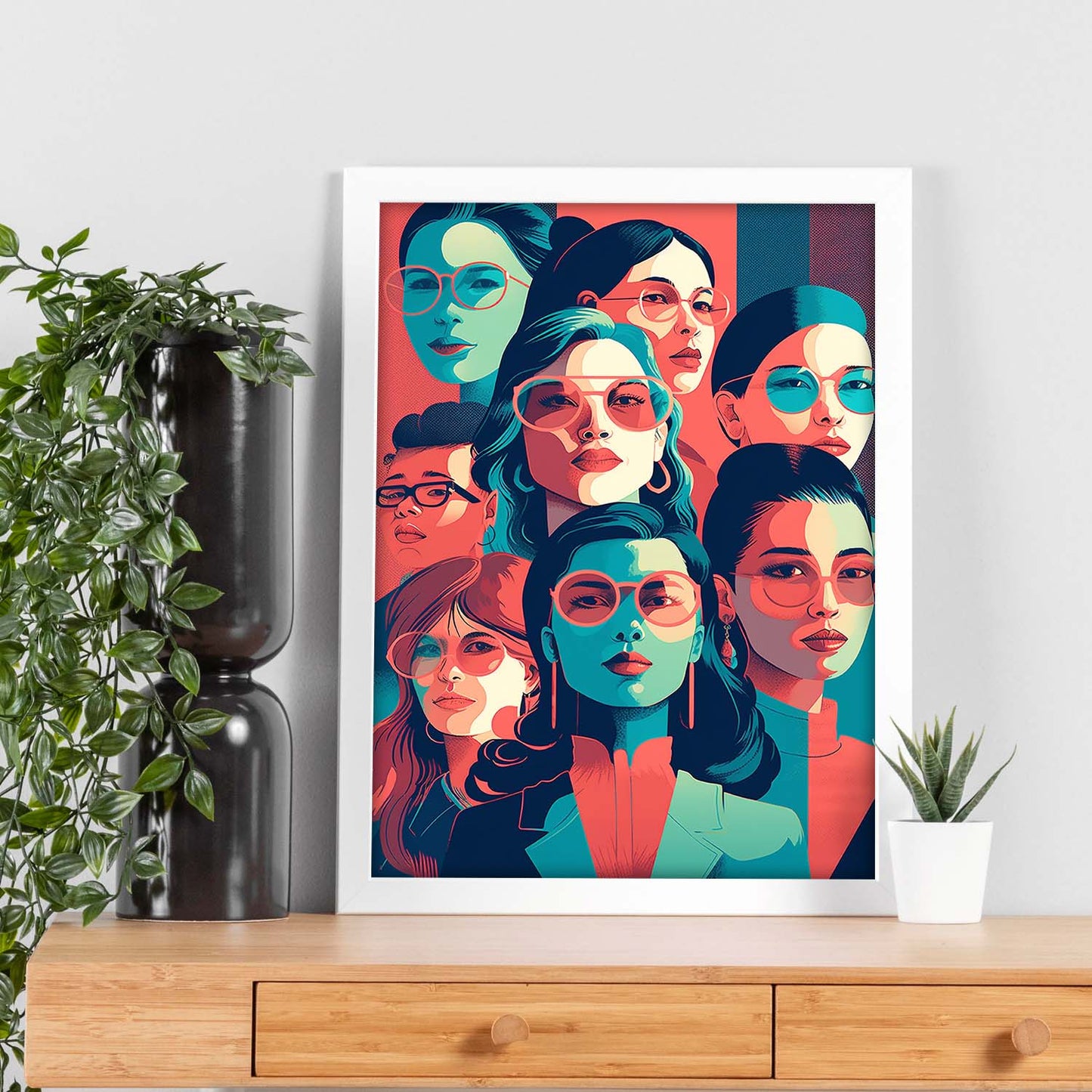 Poster Ilustrado de Mujeres con Estilo