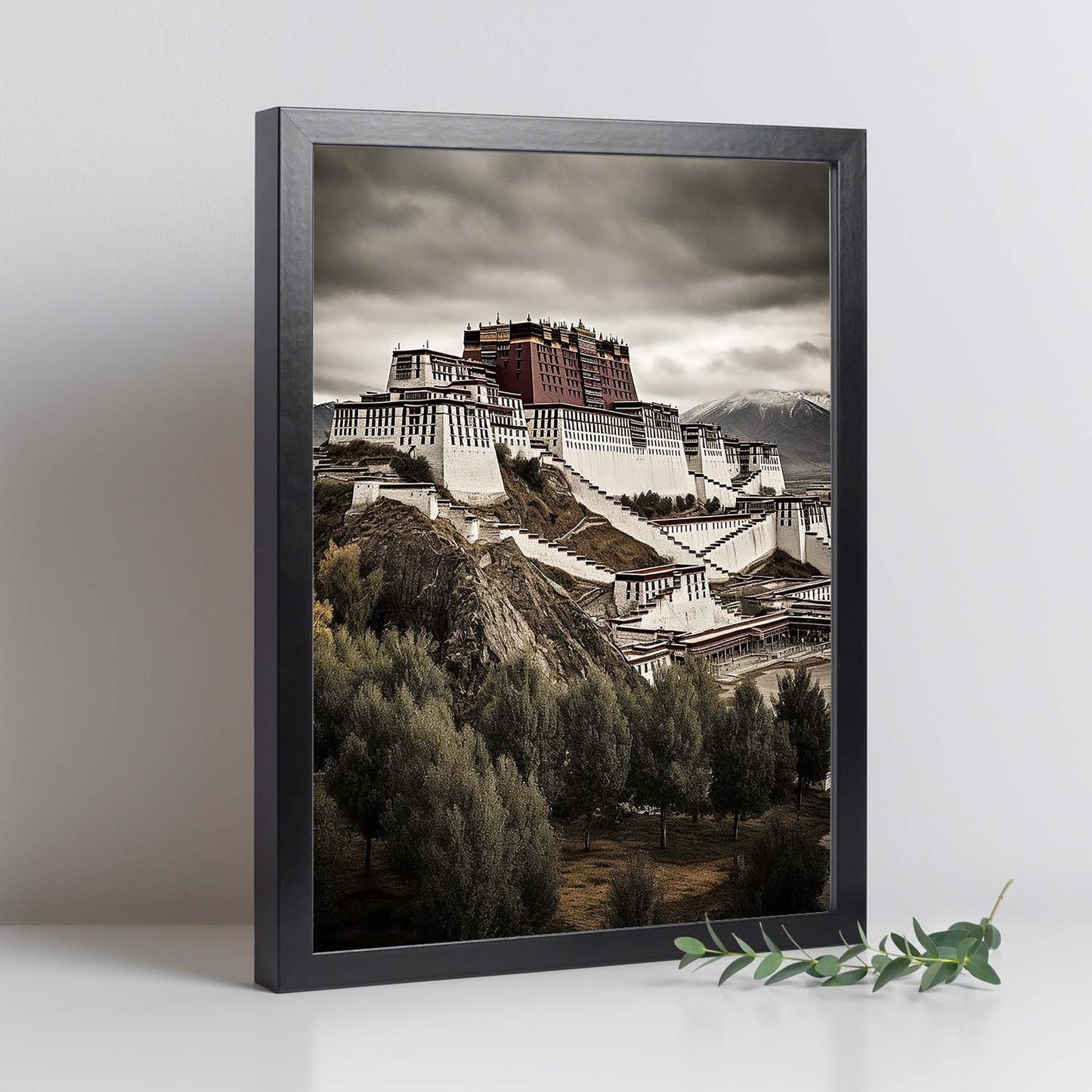Póster Ilustrado del Palacio de Potala