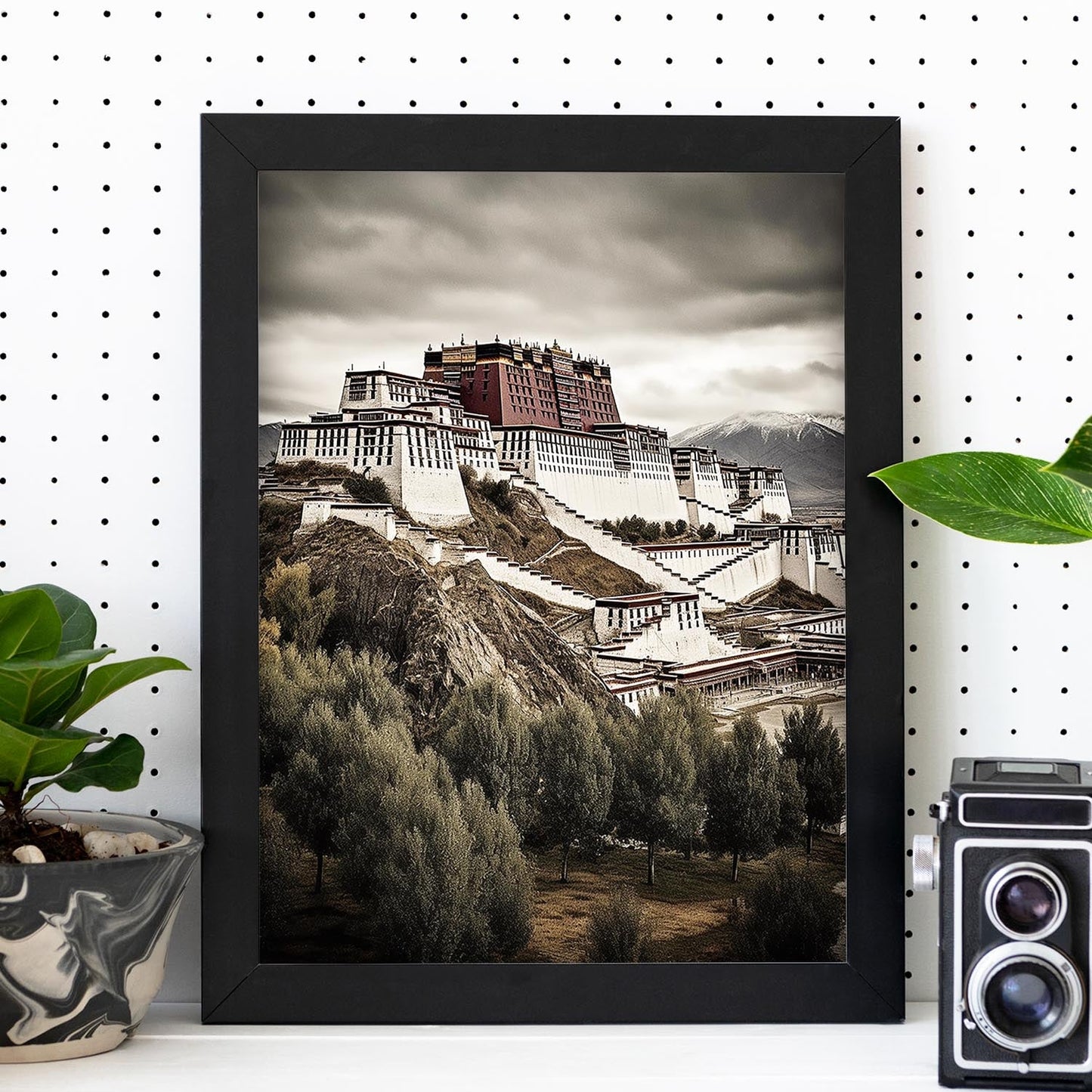 Póster Ilustrado del Palacio de Potala