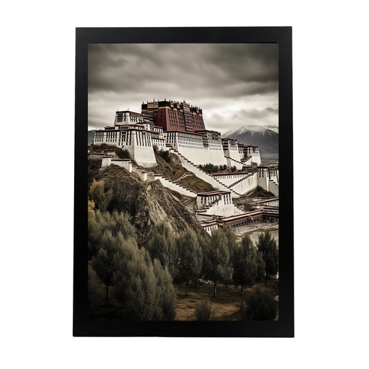 Póster Ilustrado del Palacio de Potala