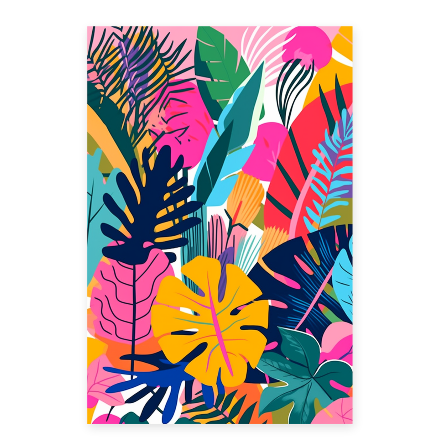 Lámina Ilustrada de Selva Tropical