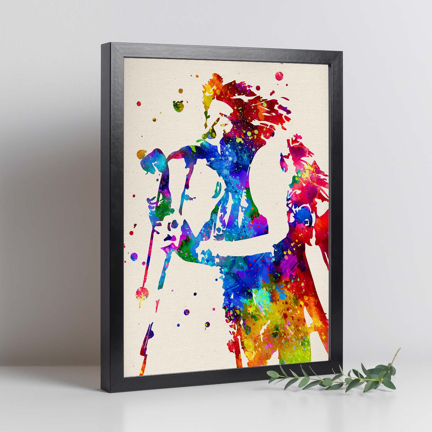 Poster imagen de Janis Joplin. Posters con diseño acuarela de famosos, actores, músicos-Artwork-Nacnic-Nacnic Estudio SL