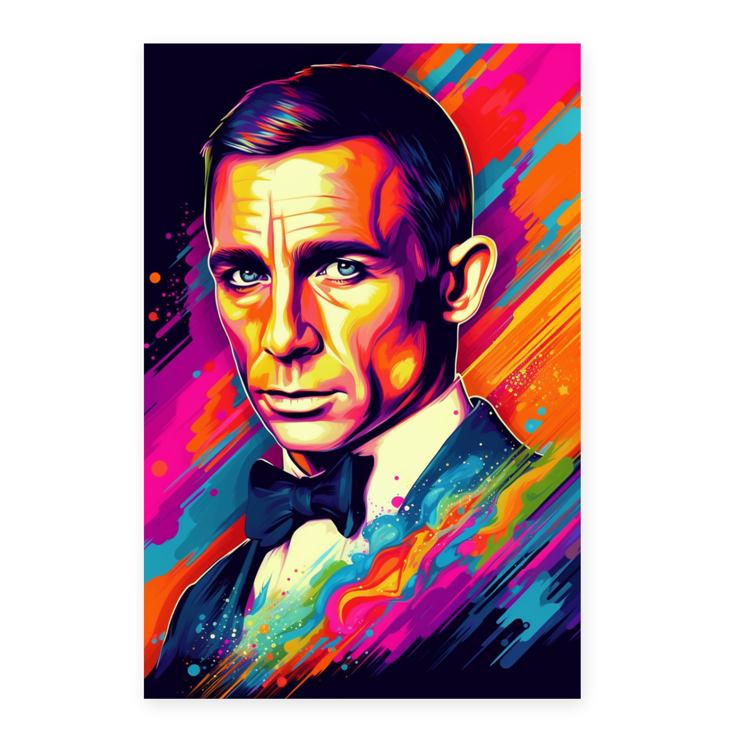 Póster "James Bond estilo Lisa Frank"