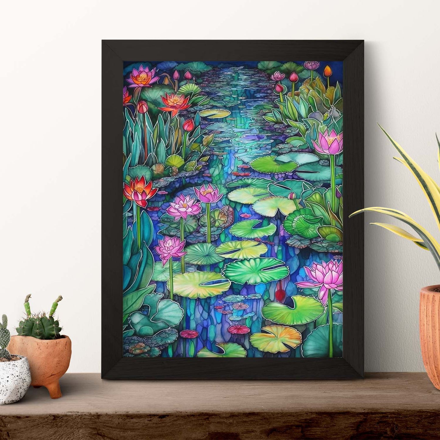 Póster del Jardín Acuarela