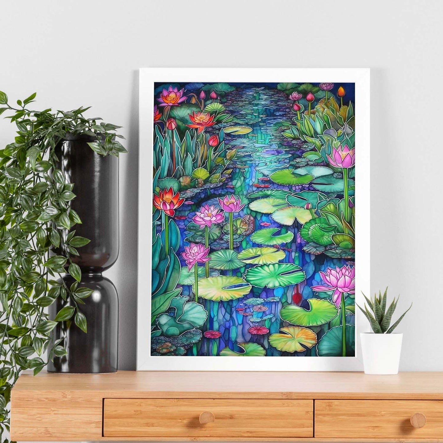 Póster del Jardín Acuarela