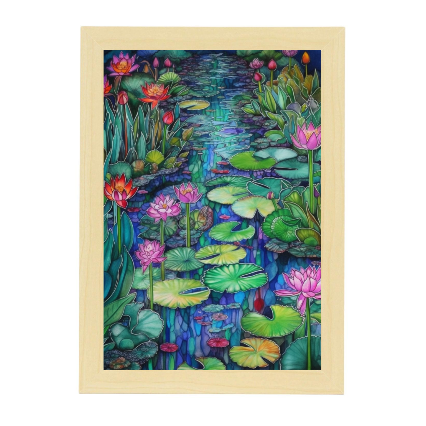 Póster del Jardín Acuarela