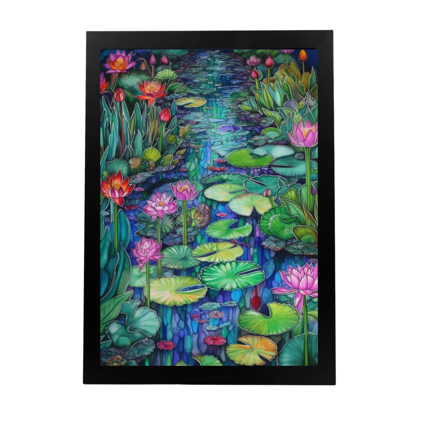 Póster del Jardín Acuarela