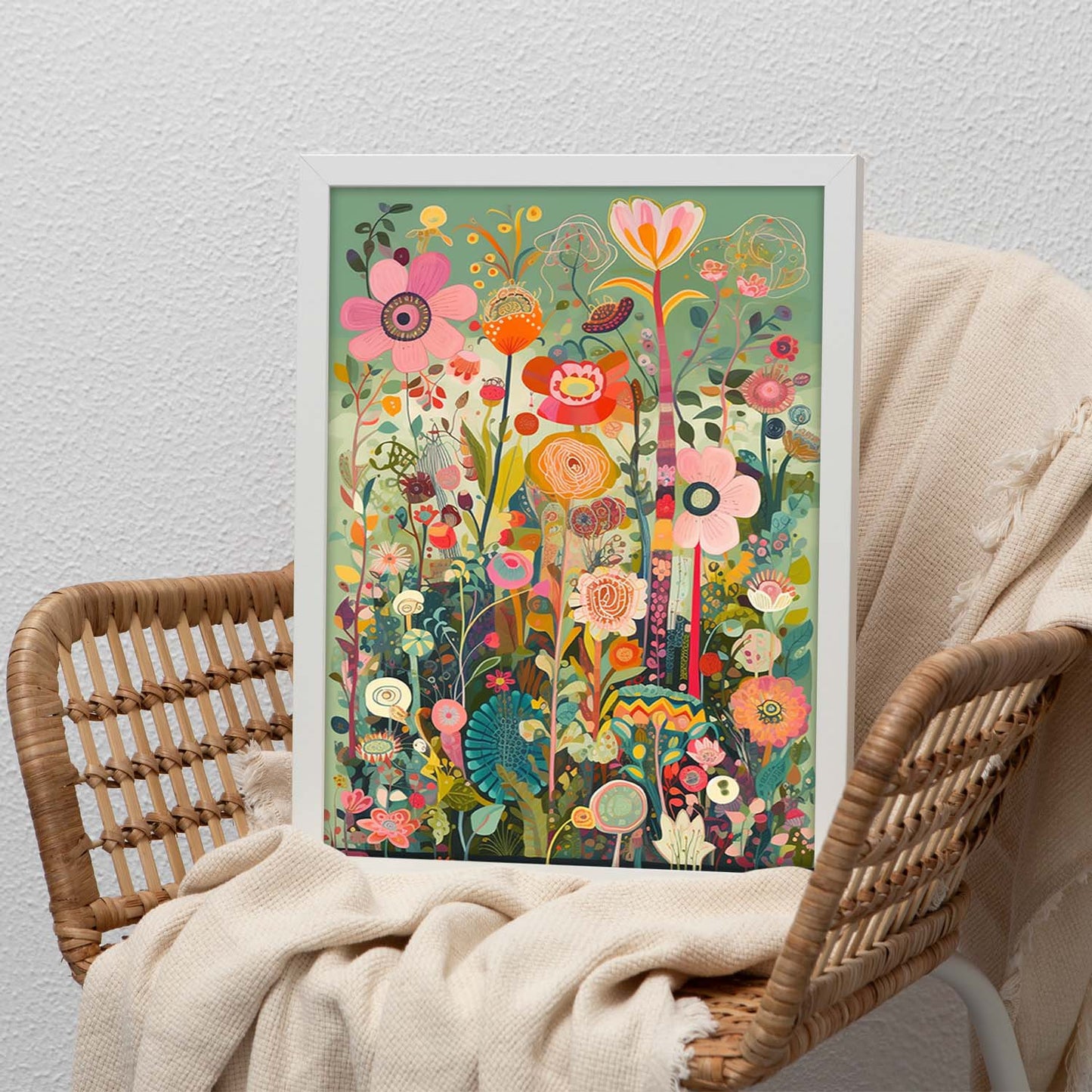 Póster de Jardín con Flujo O