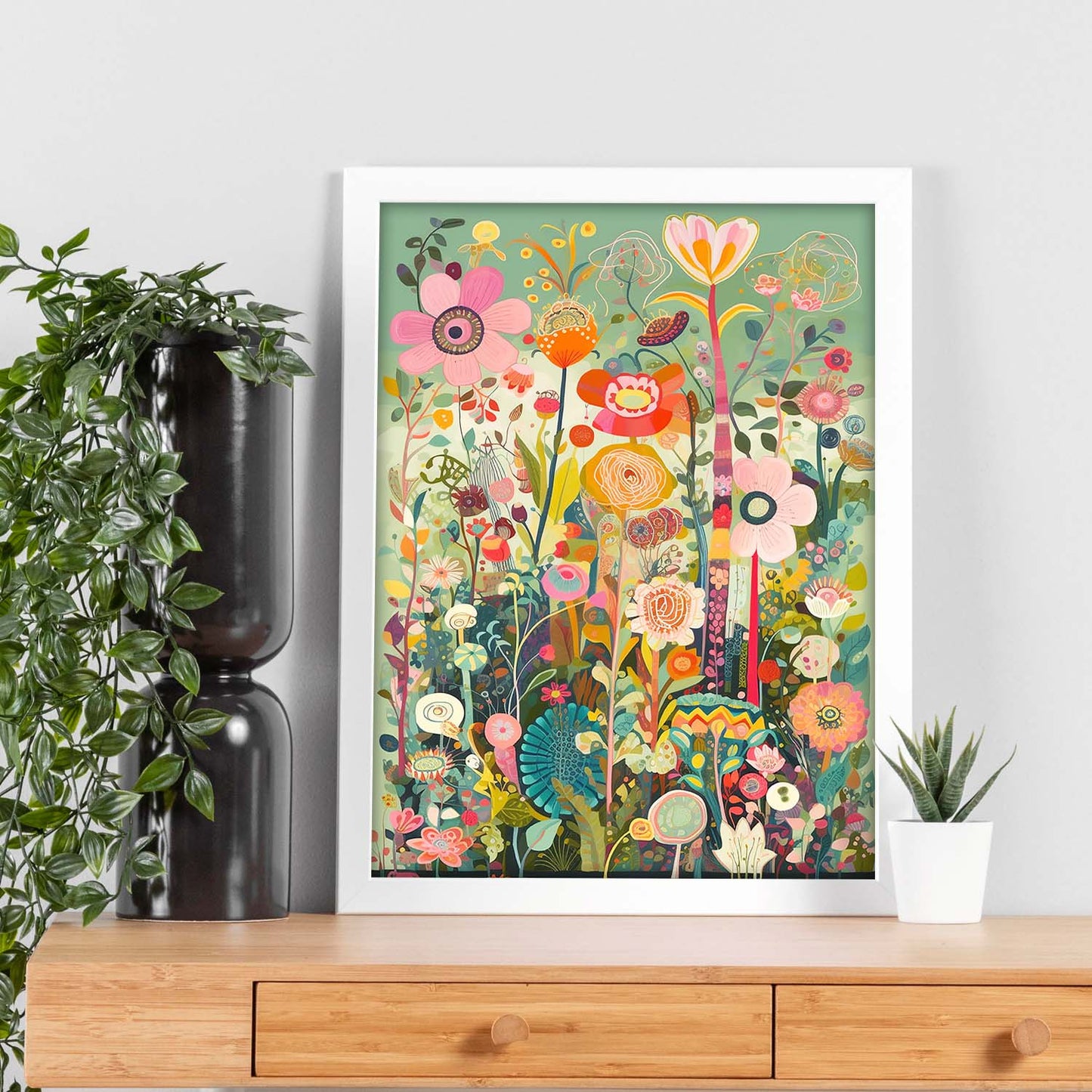 Póster de Jardín con Flujo O