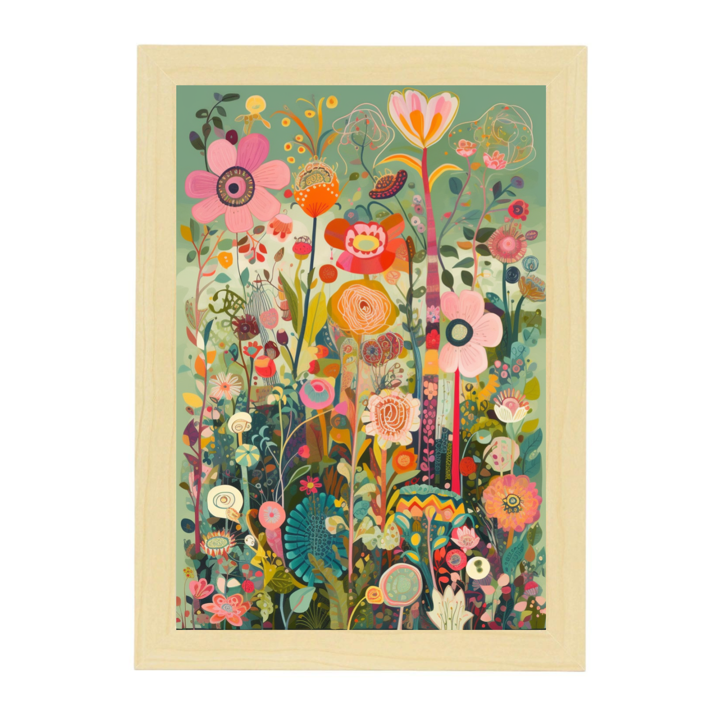 Póster de Jardín con Flujo O