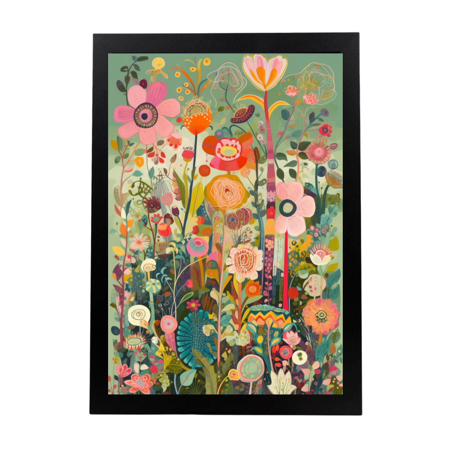 Póster de Jardín con Flujo O