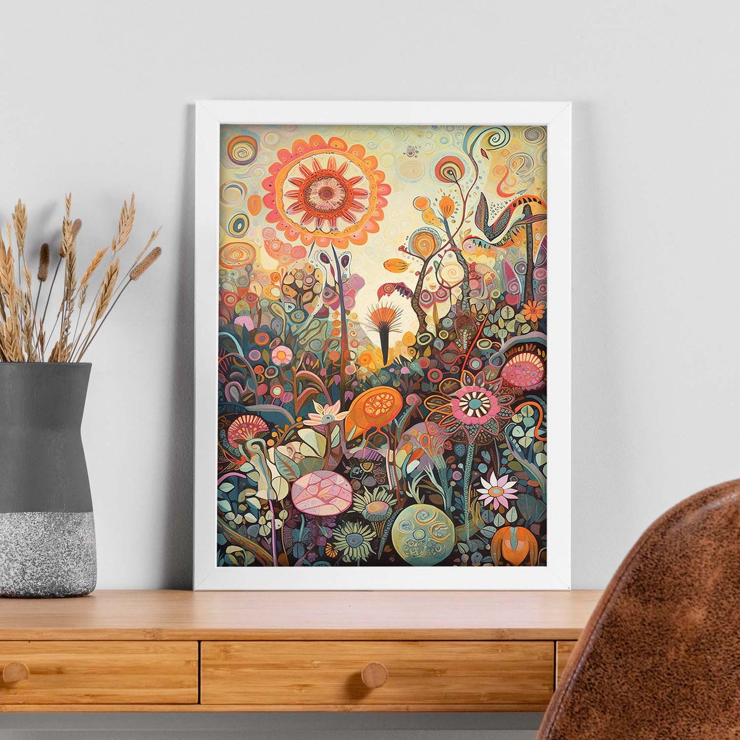Póster Jardín Juguetón Letra O
