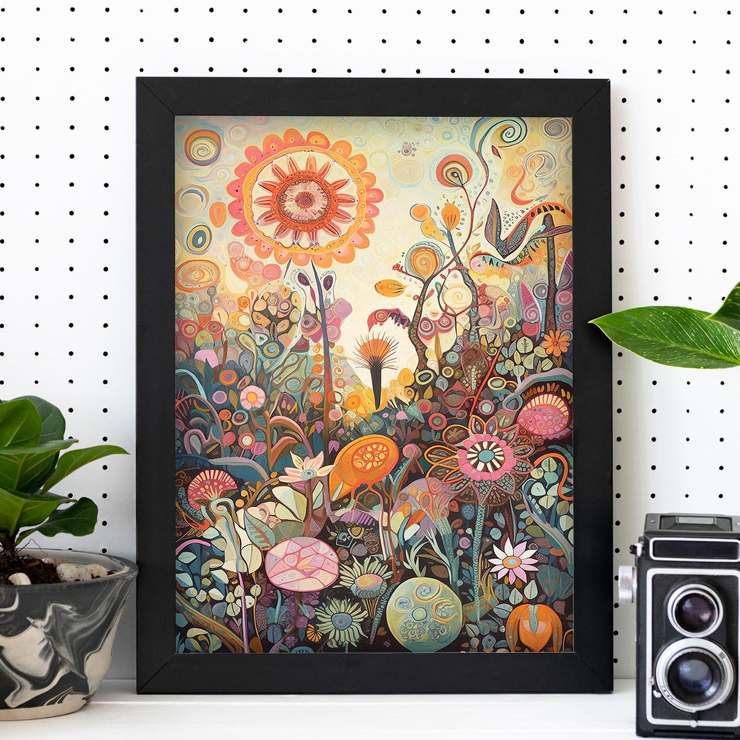 Póster Jardín Juguetón Letra O