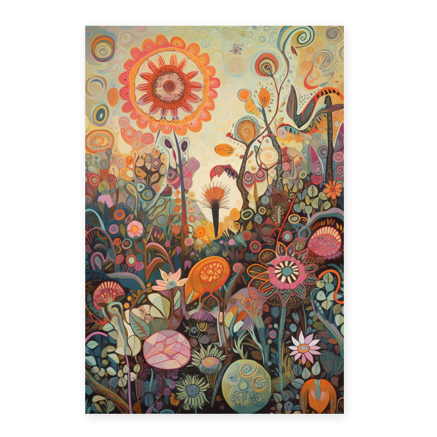 Póster Jardín Juguetón Letra O
