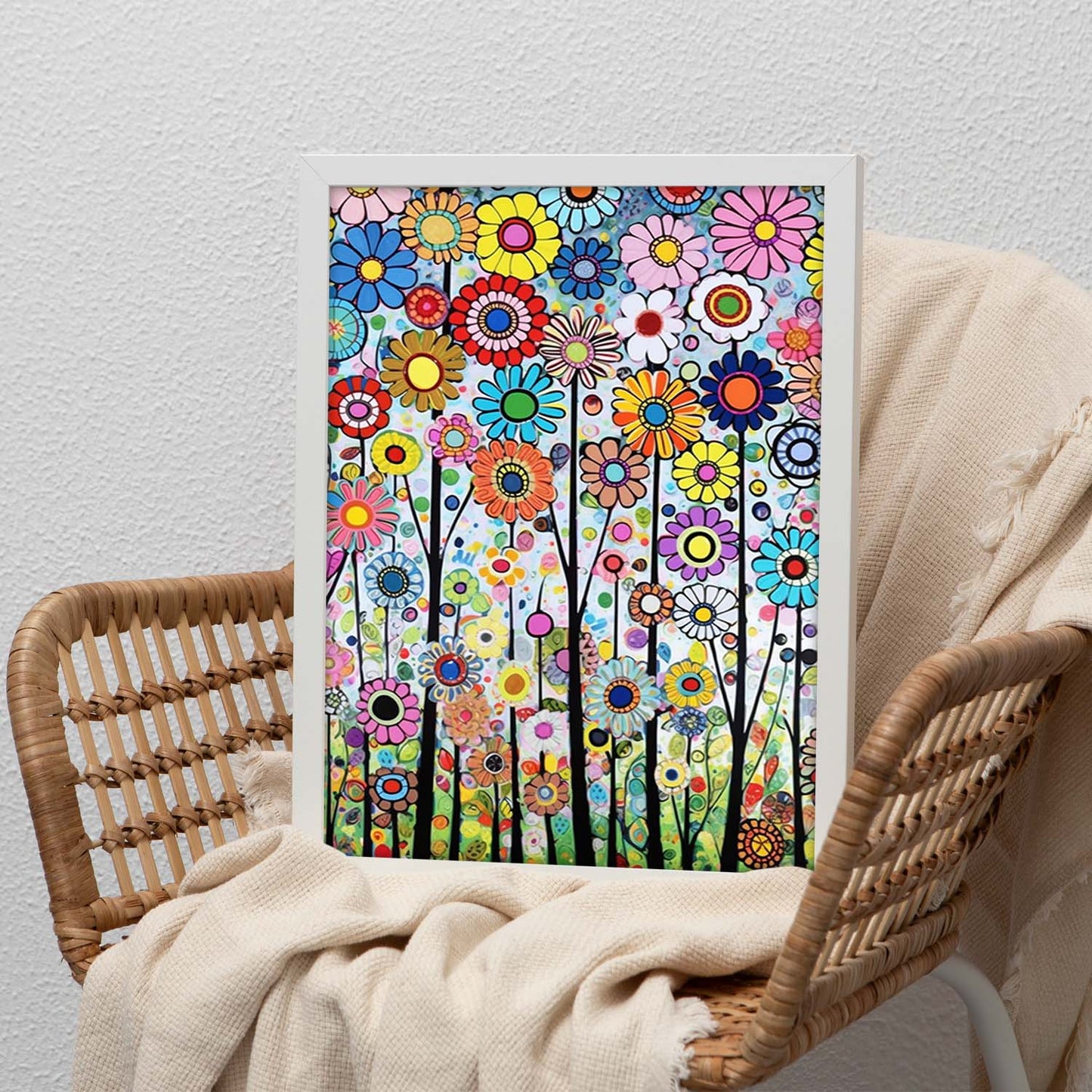 Lámina Jardín de Flores Estilo Urbano Karla Gerard
