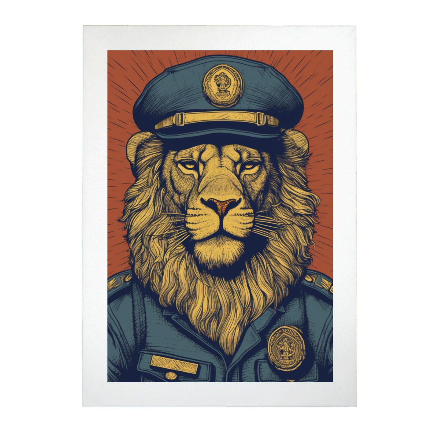 Póster del "León Policía"