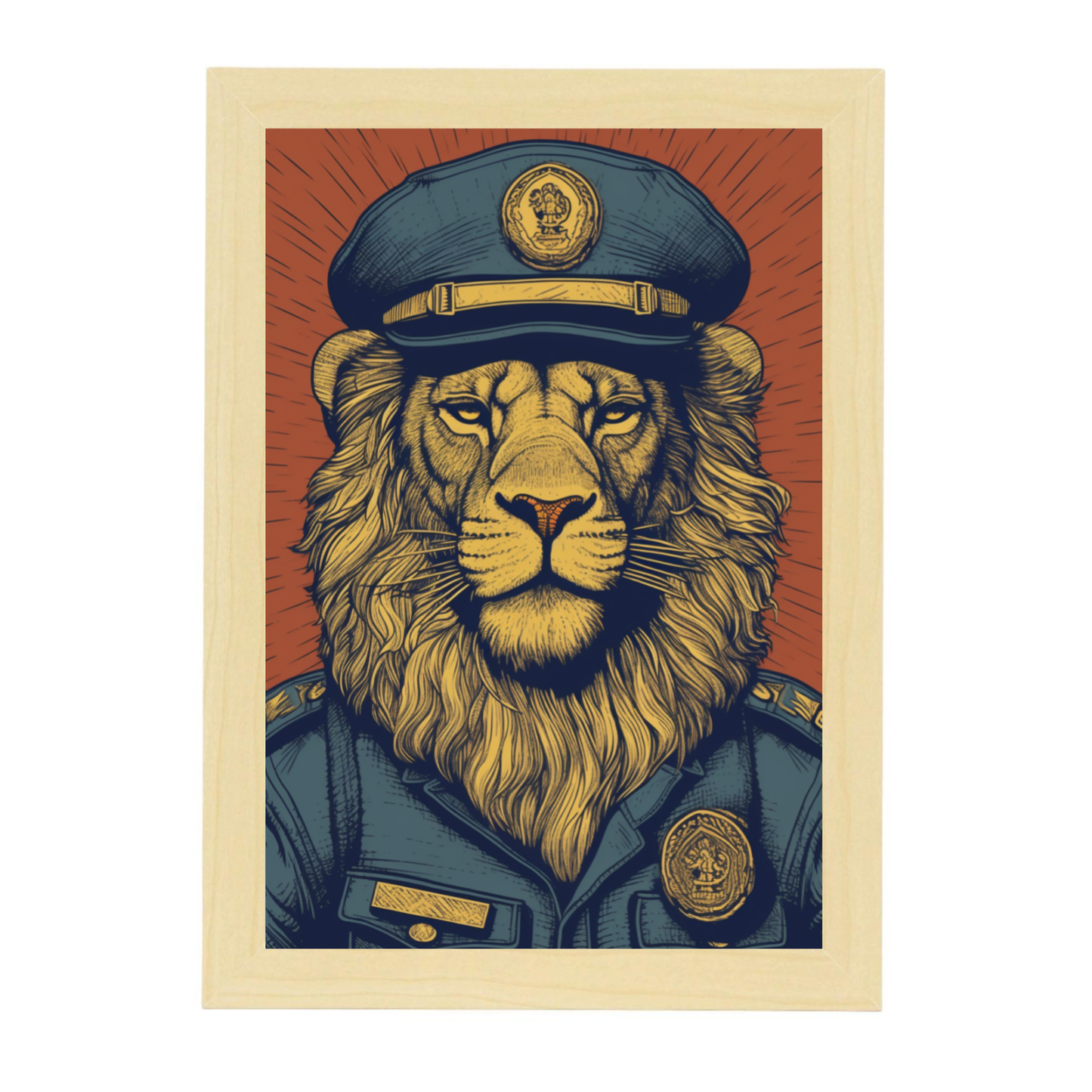 Póster del "León Policía"