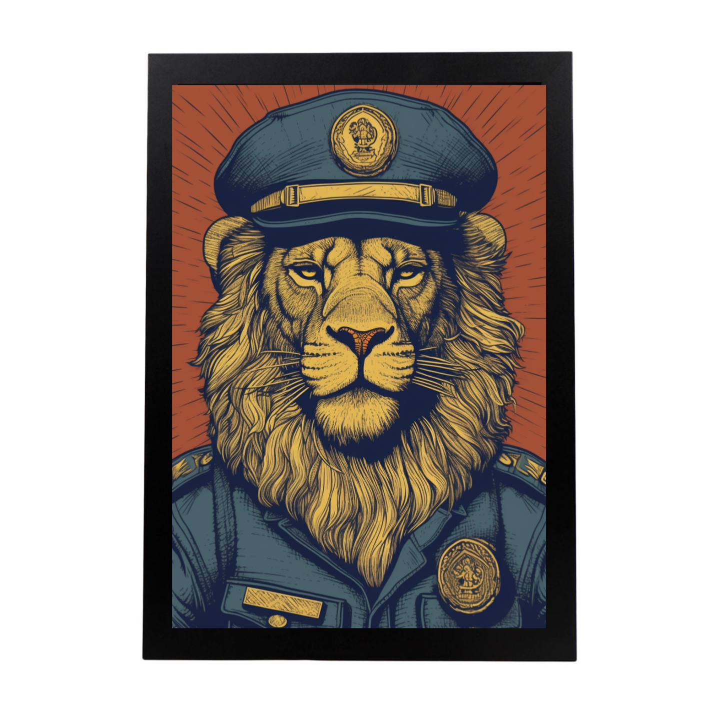 Póster del "León Policía"