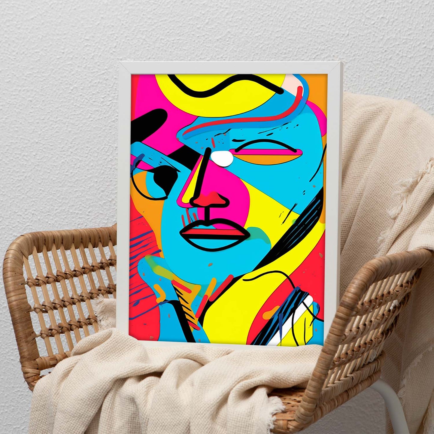 Póster Minimalista de Dibujos en Línea