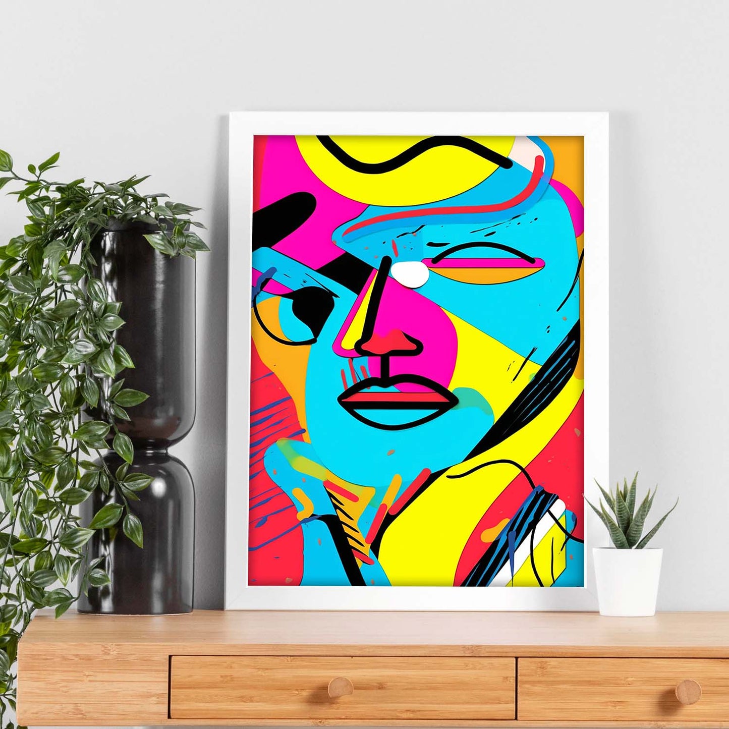 Póster Minimalista de Dibujos en Línea
