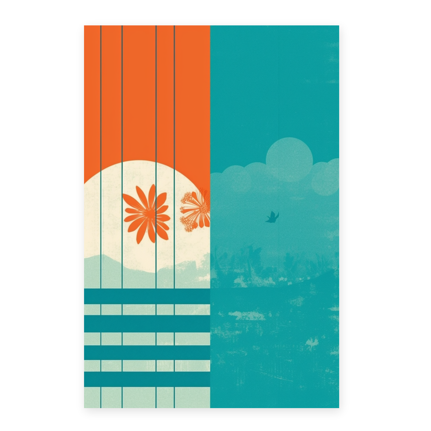 Póster Minimalista de Estilo Japonés