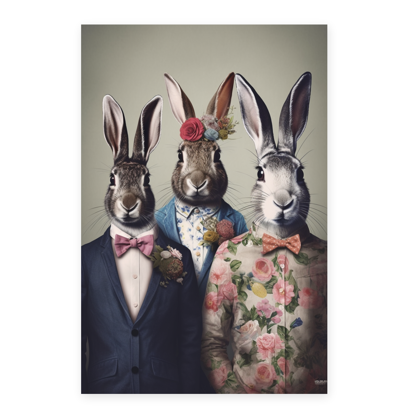 Póster de Moda Conejos