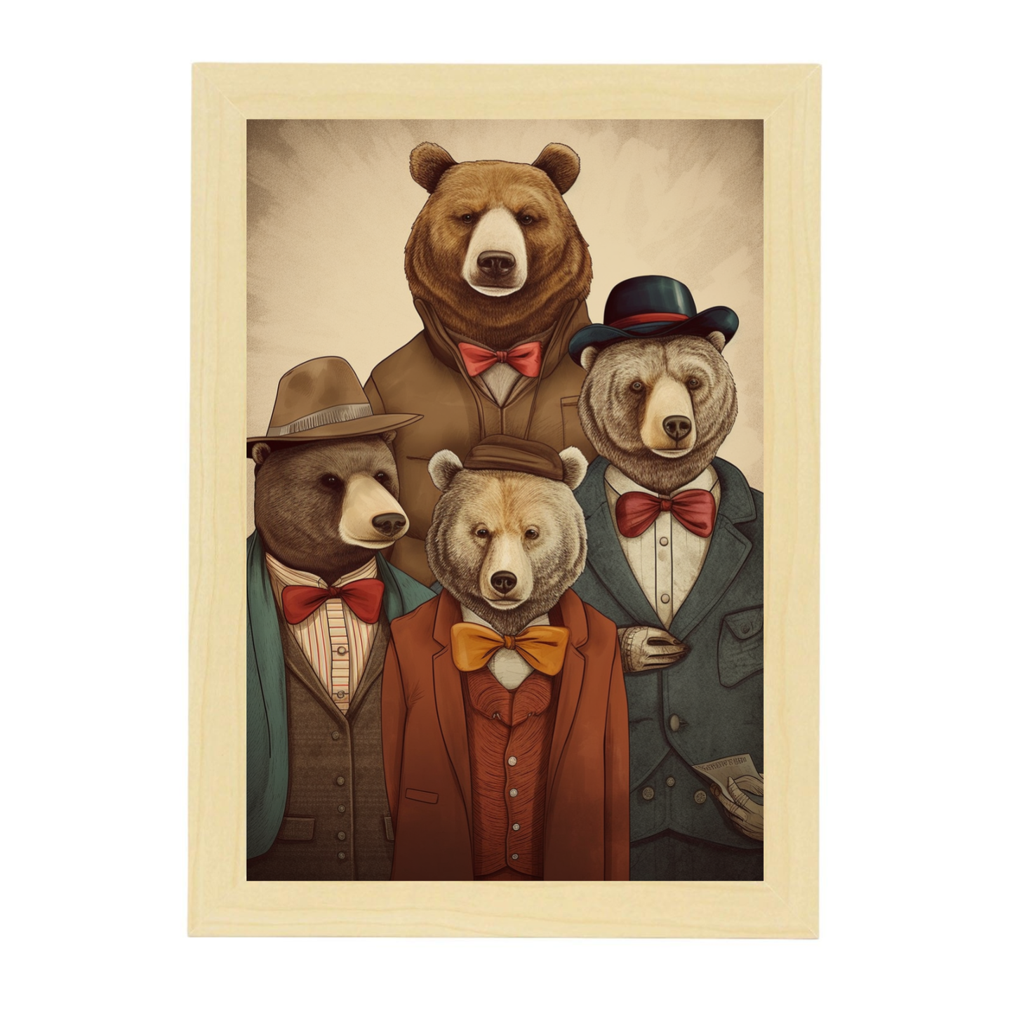 Póster de Moda de Osos