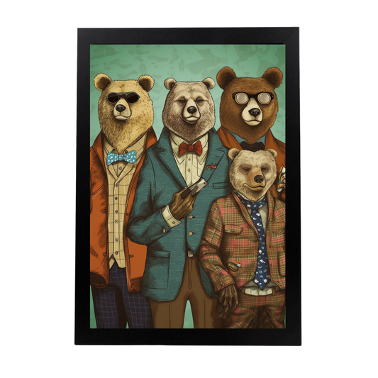 Póster de Moda de Osos en papel de alta calidad hecho en España