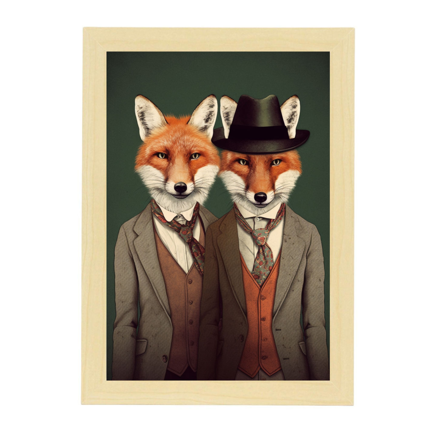 Póster de Moda de Zorros Estilo Único