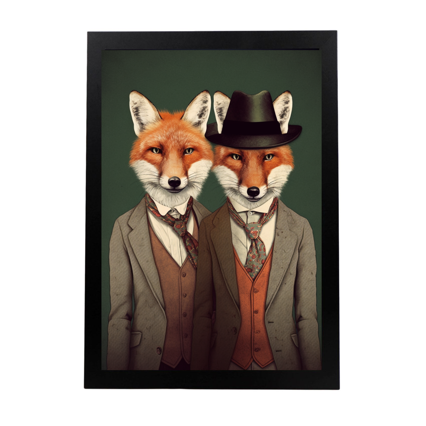 Póster de Moda de Zorros Estilo Único