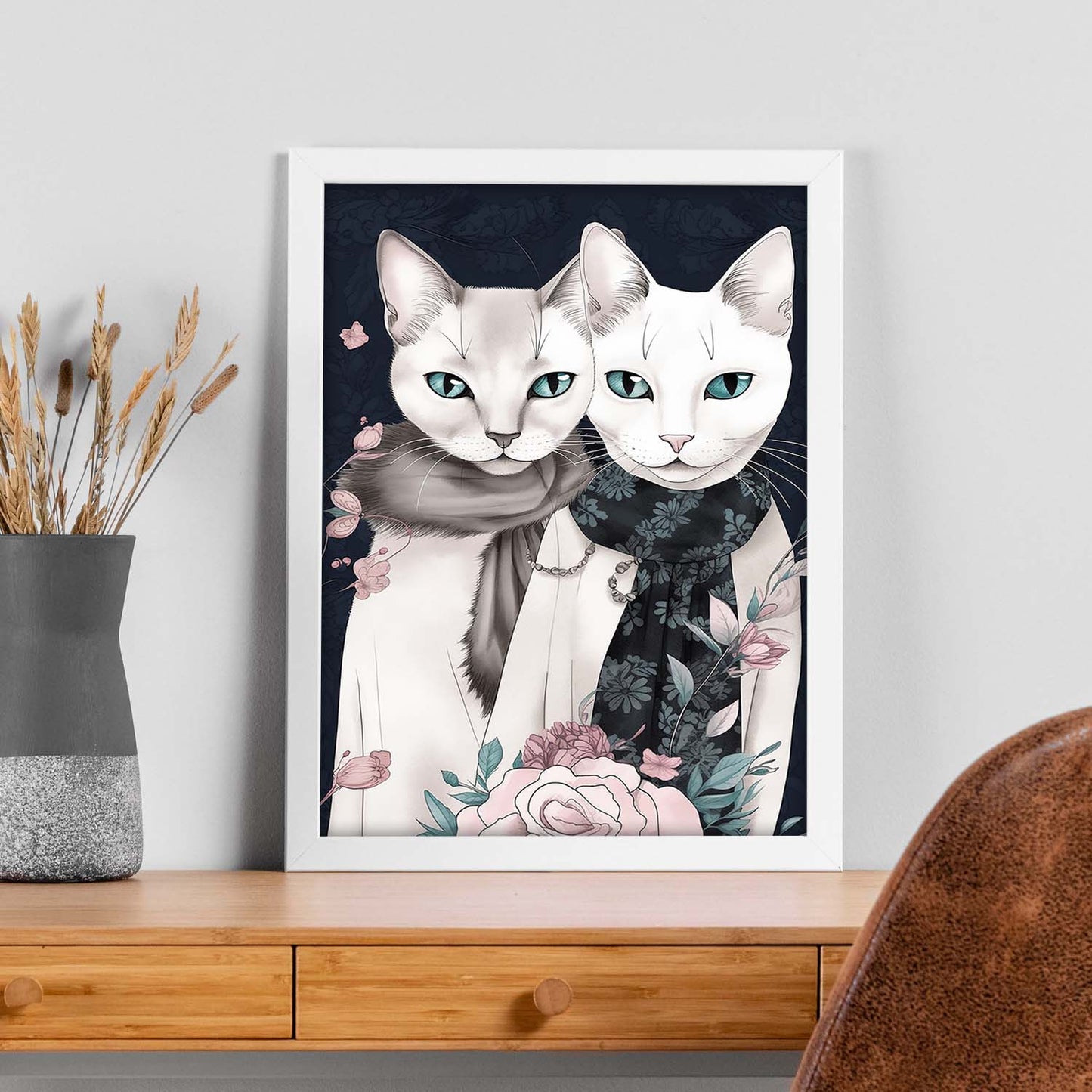 Póster de Moda con Gatos