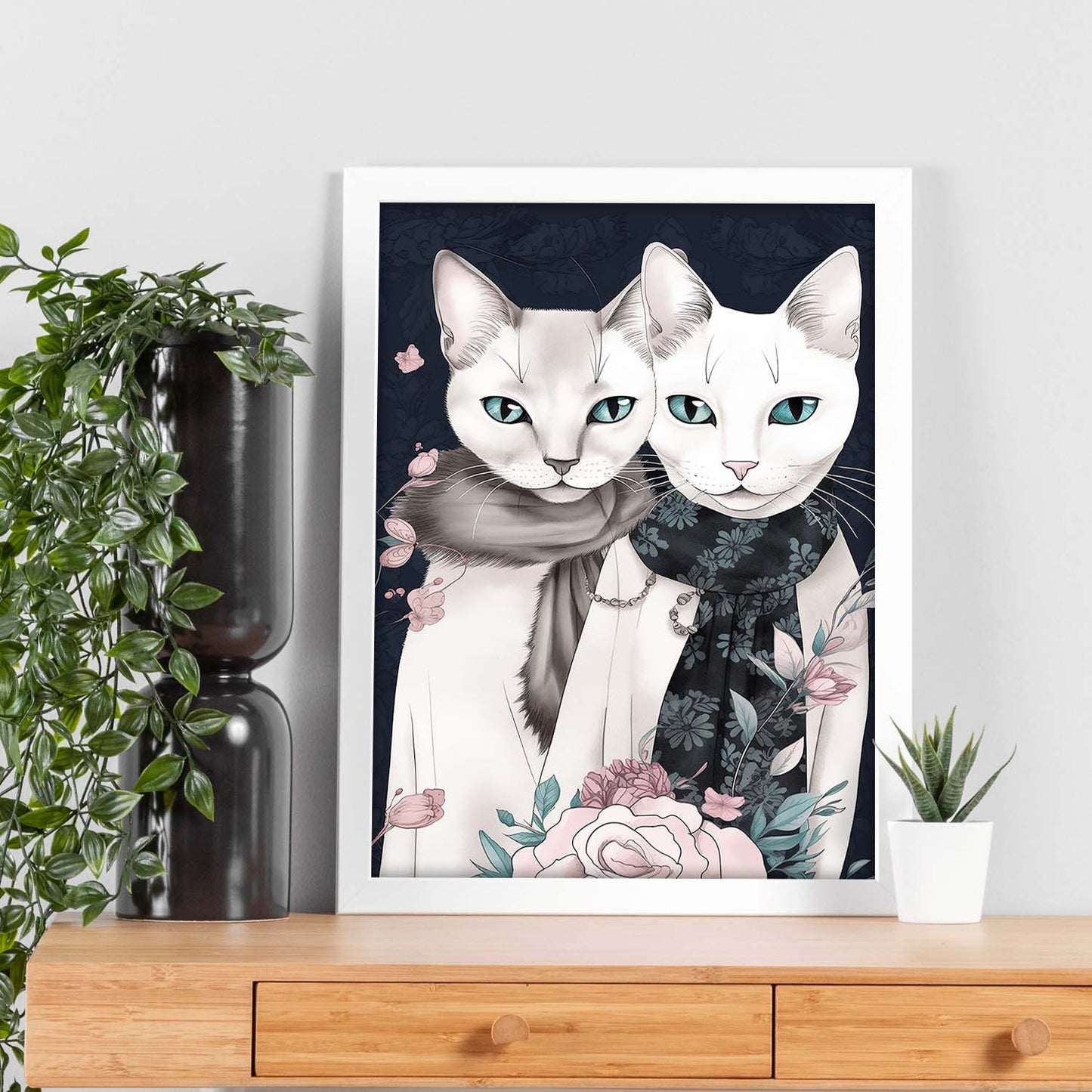 Póster de Moda con Gatos