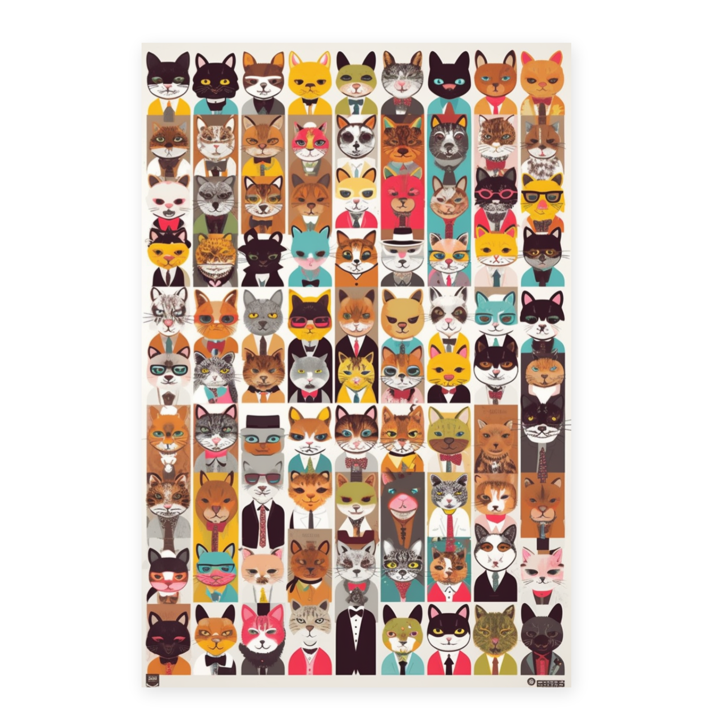 Póster de Moda Gatos