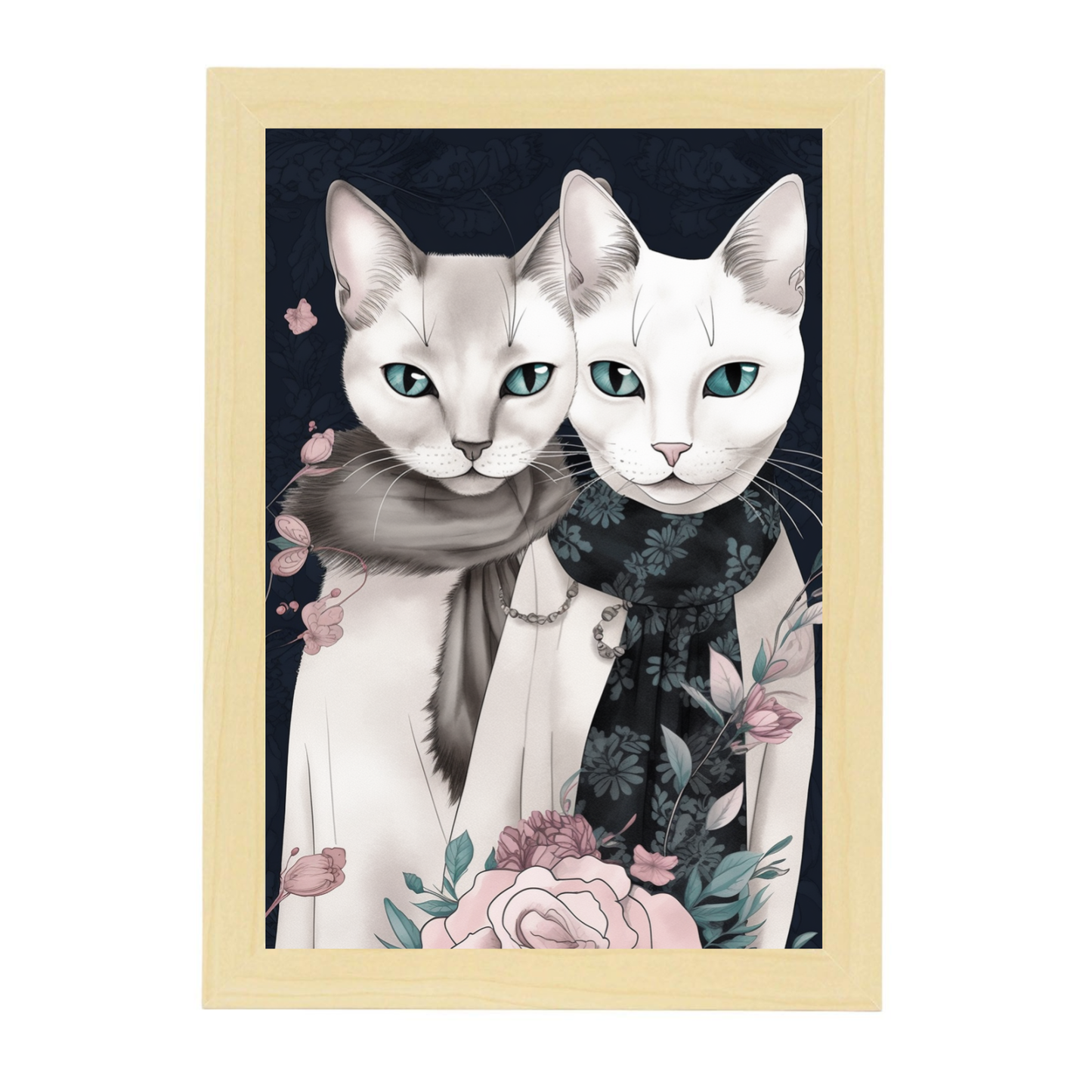 Póster de Moda con Gatos
