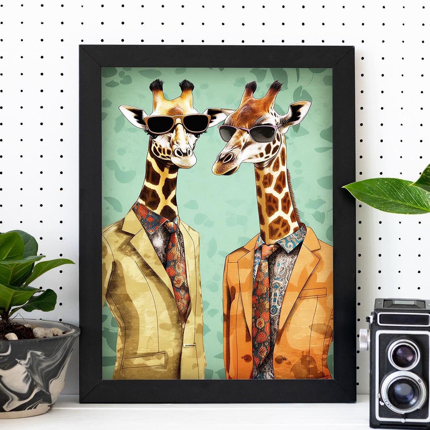 Póster de Moda de Jirafas