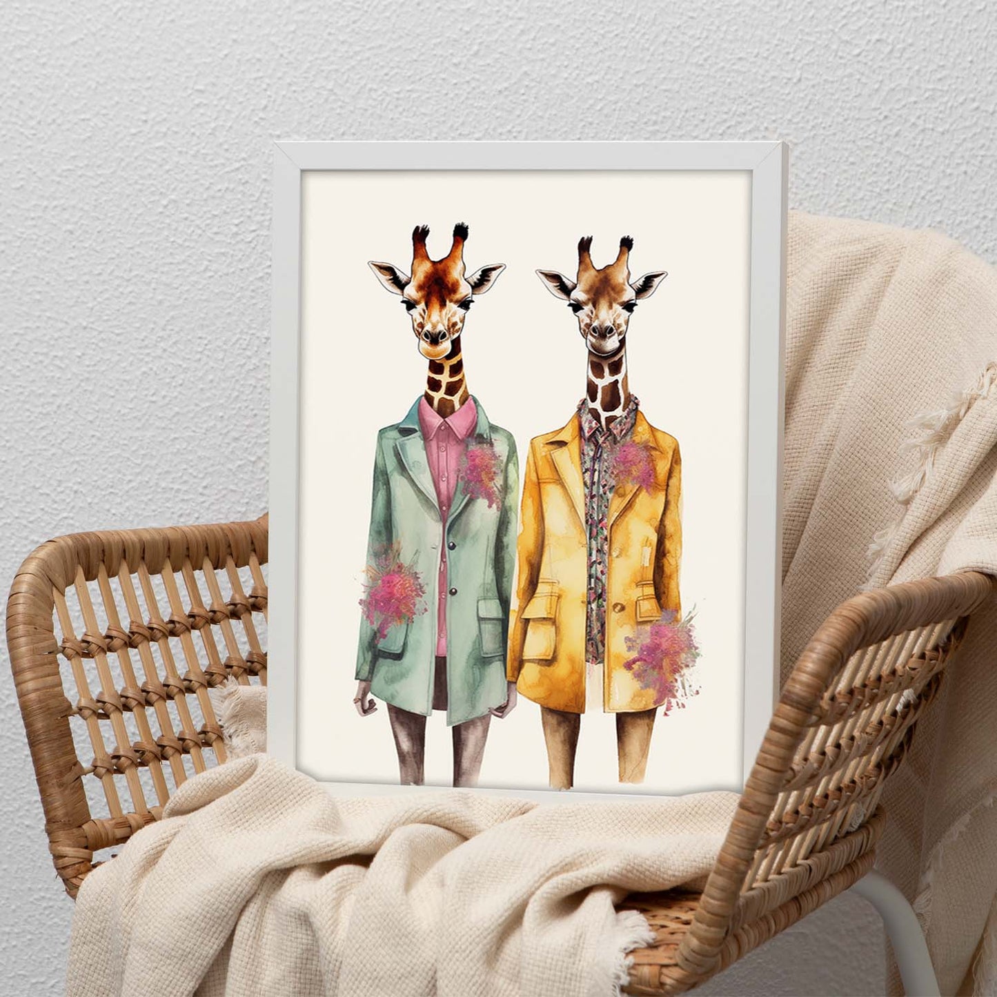 Póster de Moda de Jirafas