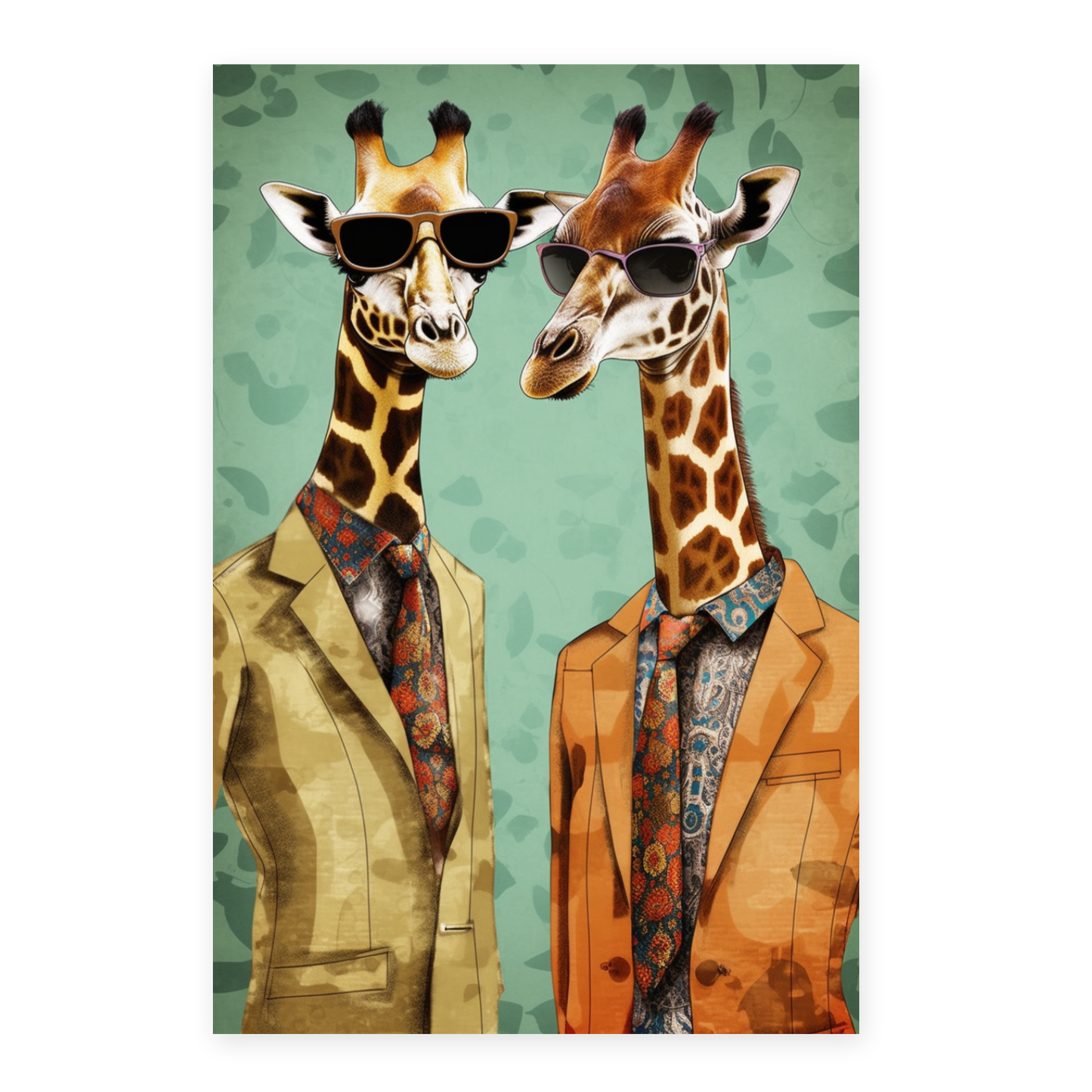 Póster de Moda de Jirafas