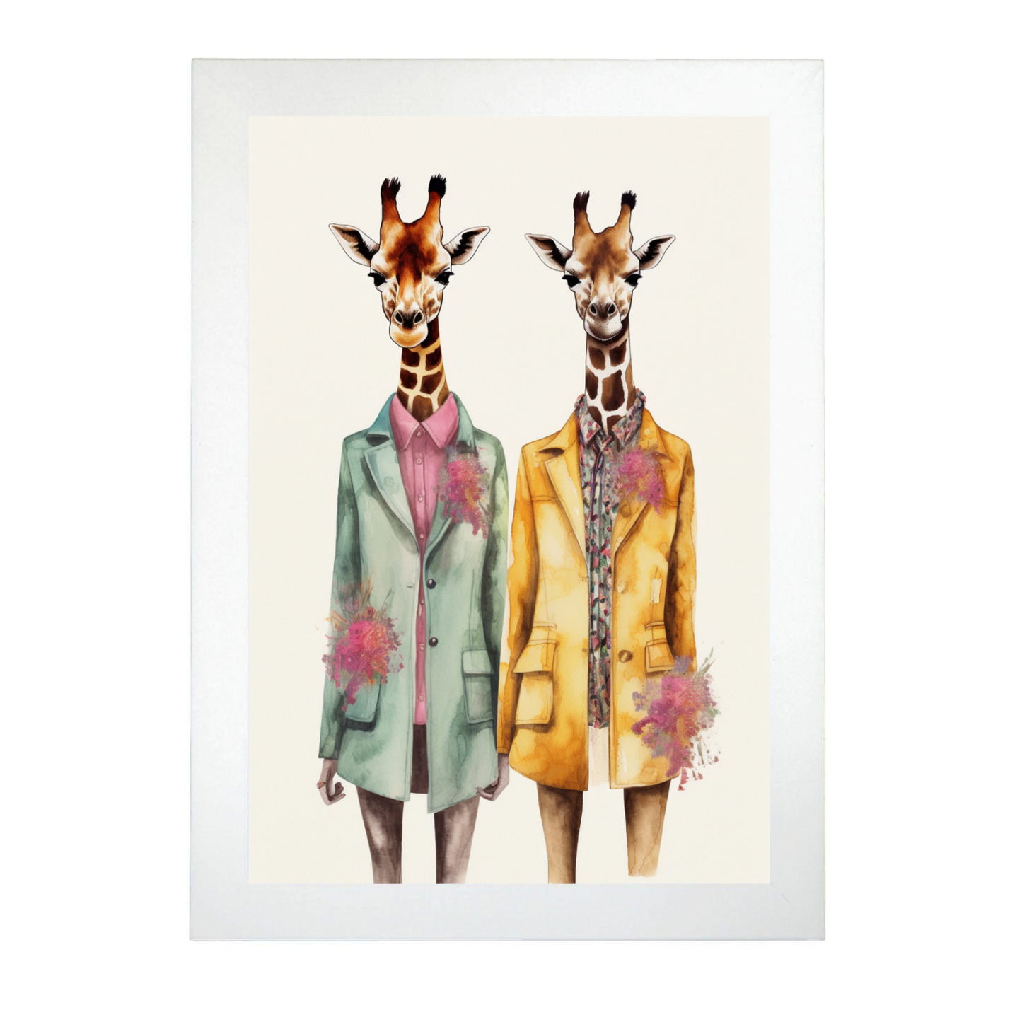 Póster de Moda de Jirafas