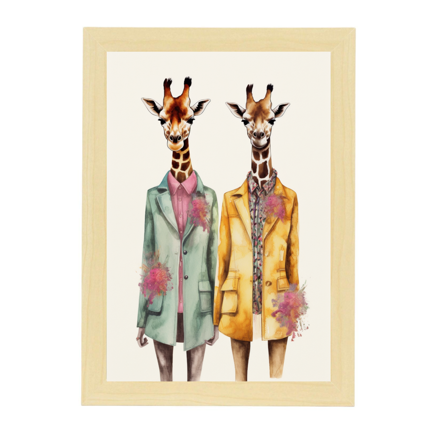Póster de Moda de Jirafas