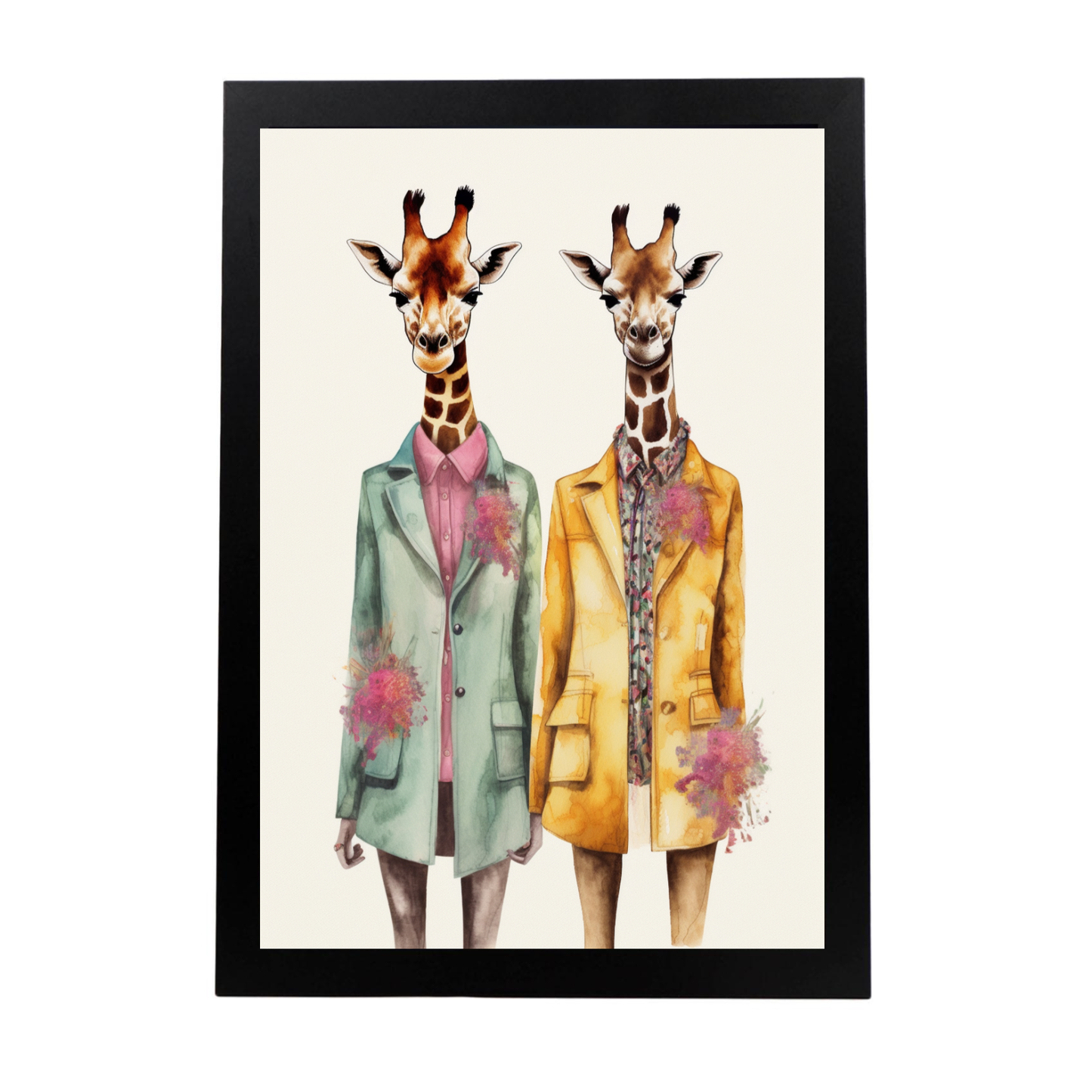 Póster de Moda de Jirafas