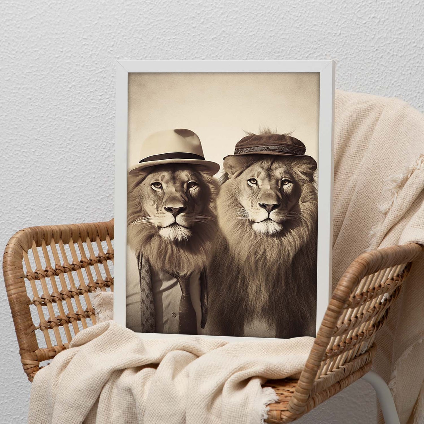 Póster Moda Leones