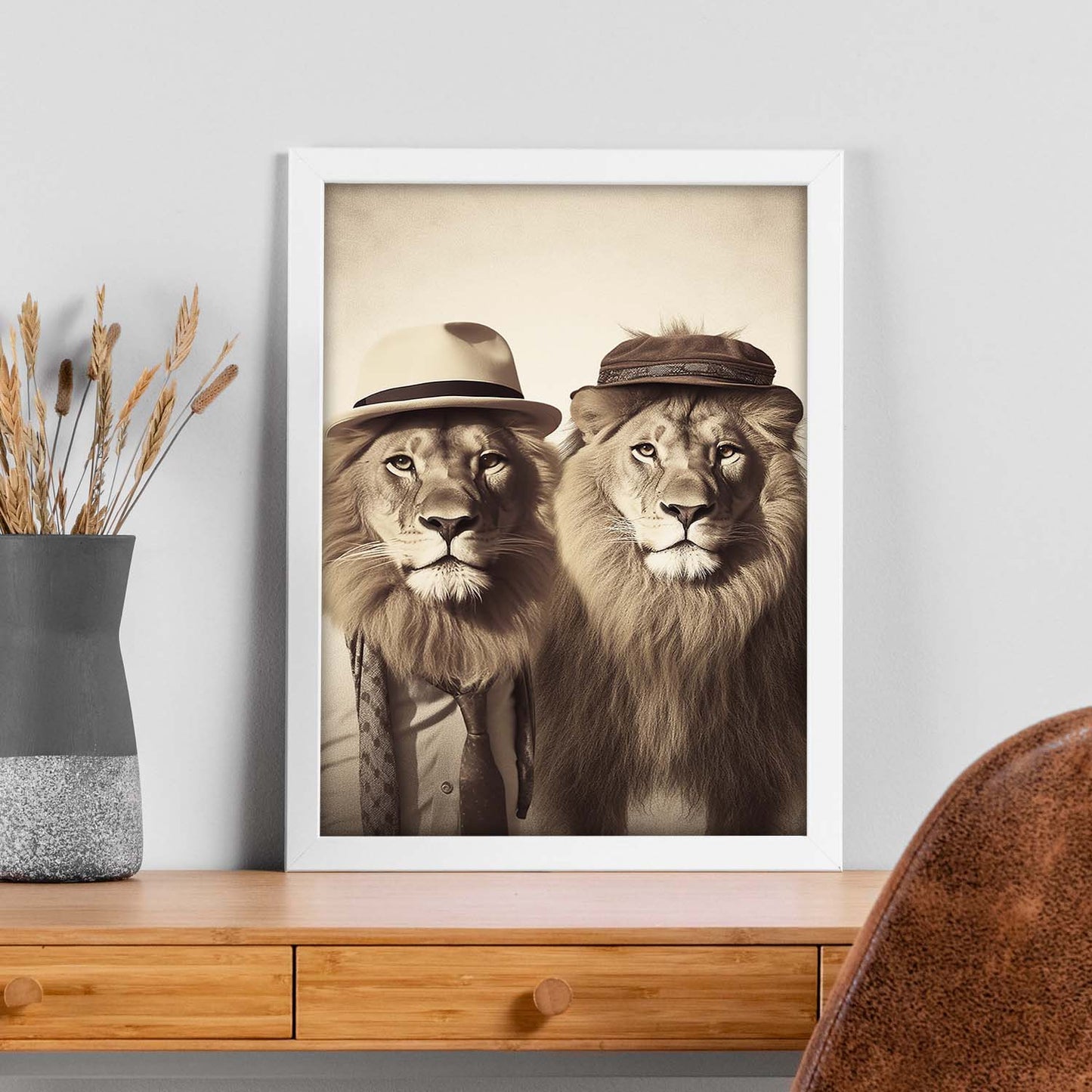 Póster Moda Leones