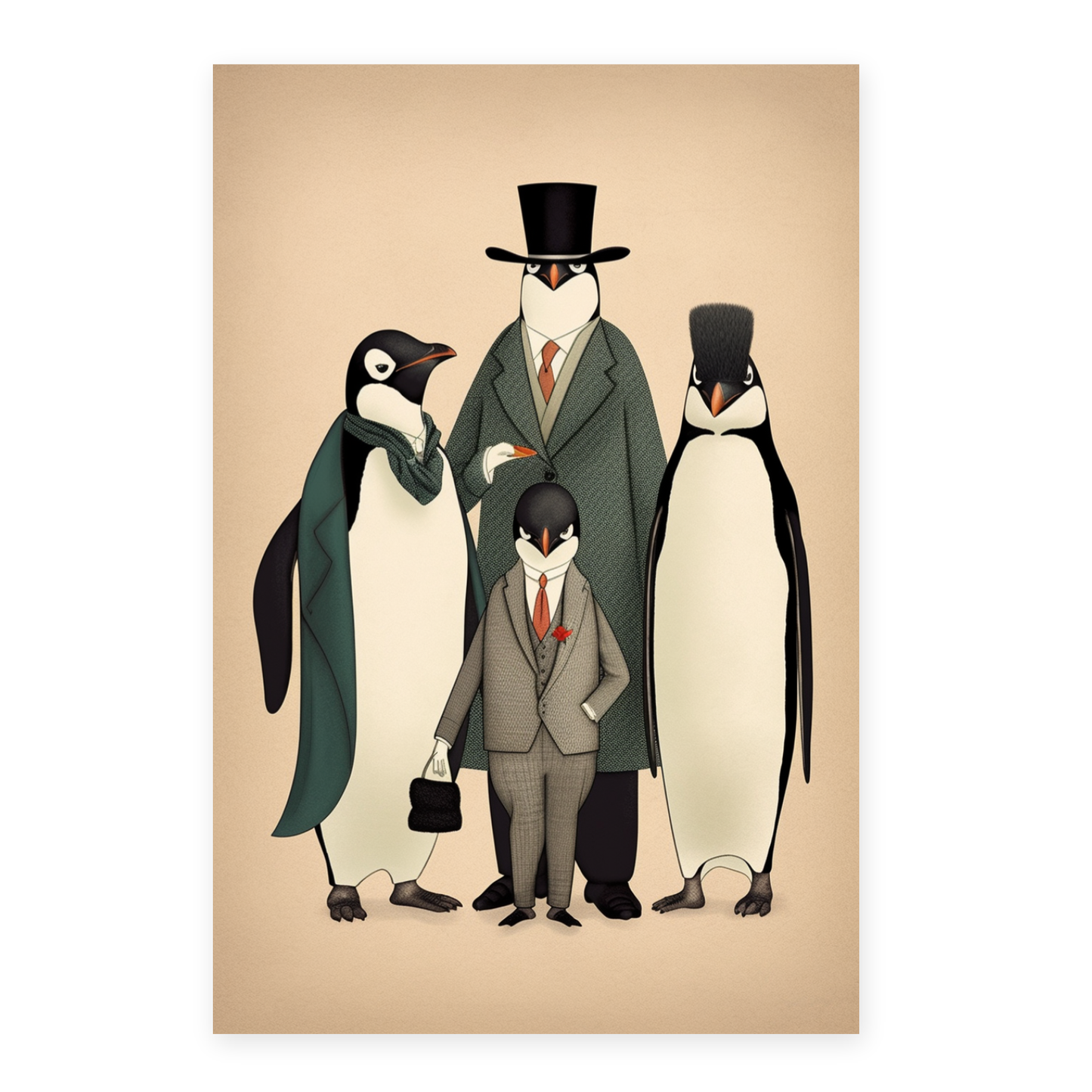 Póster de Moda Pingüinos