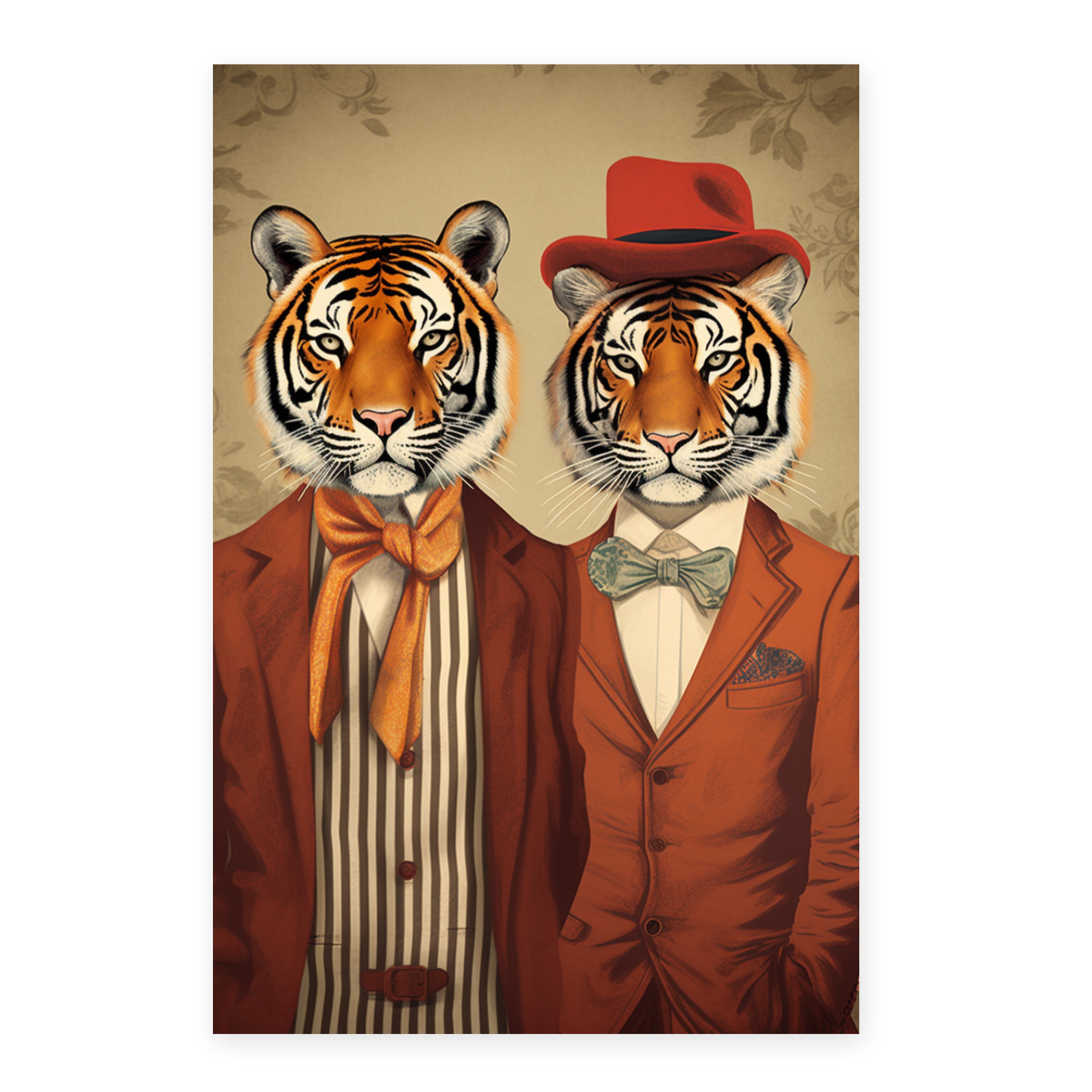 Póster de Moda con Tigres