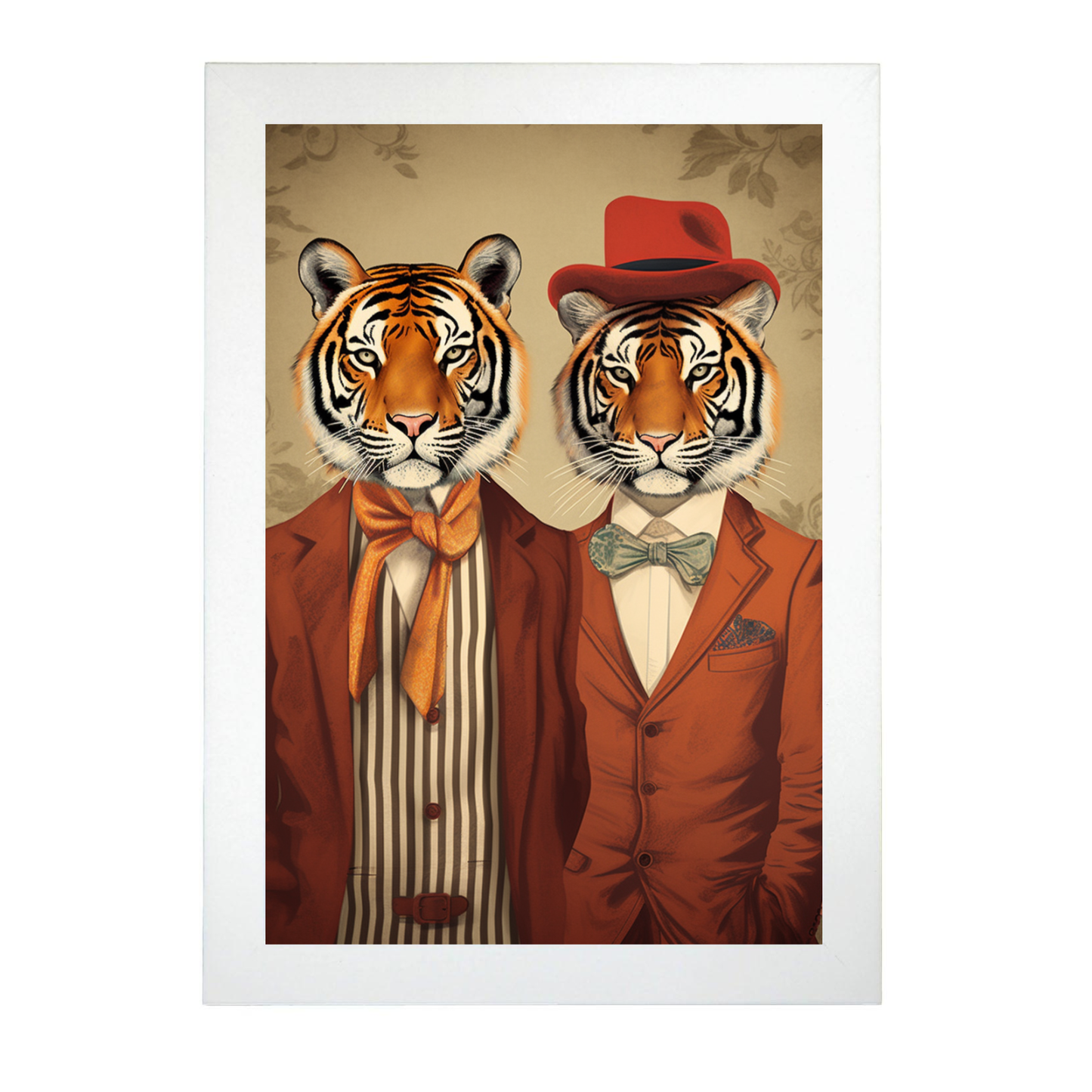 Póster de Moda con Tigres