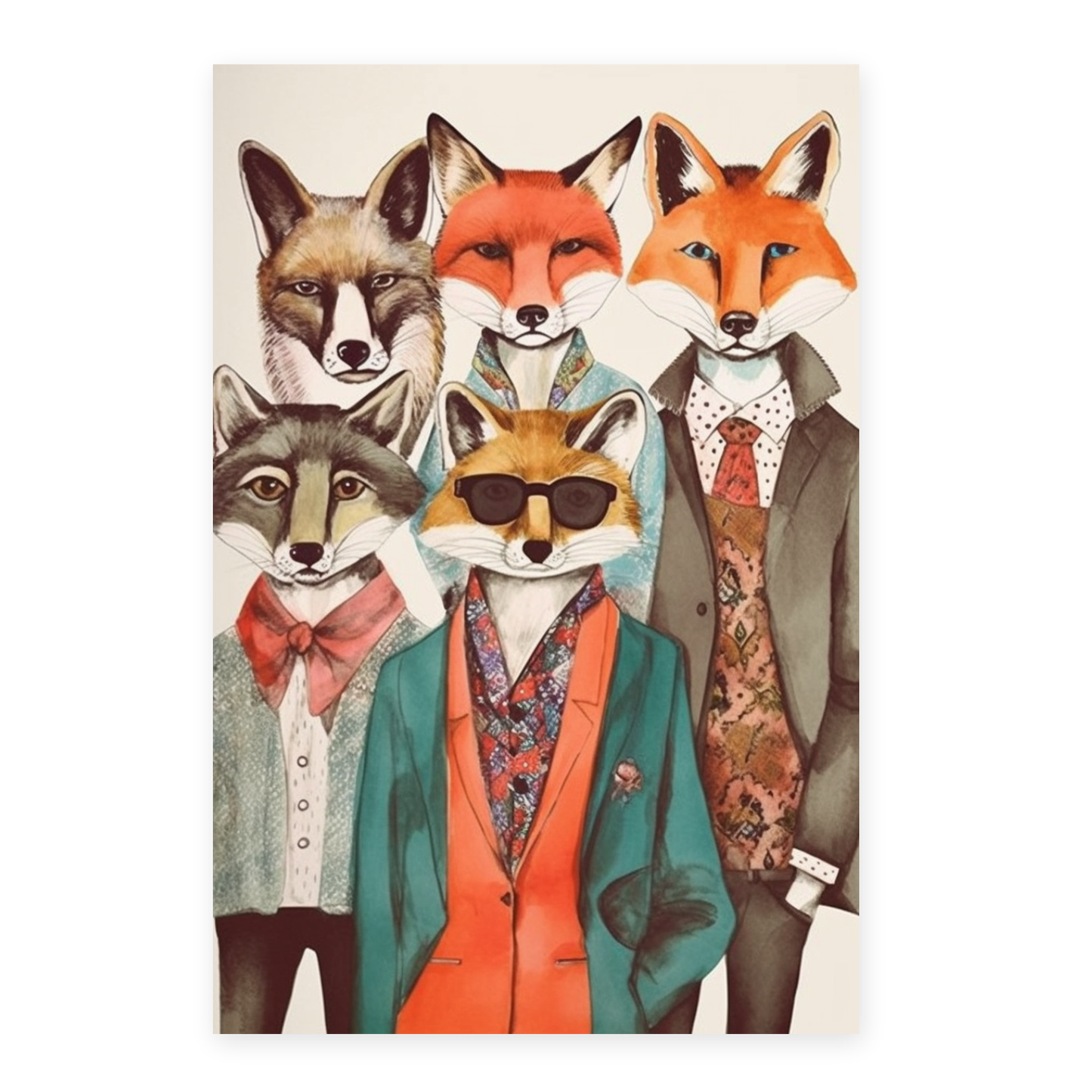 Póster de Moda Zorros en el Sitio Web