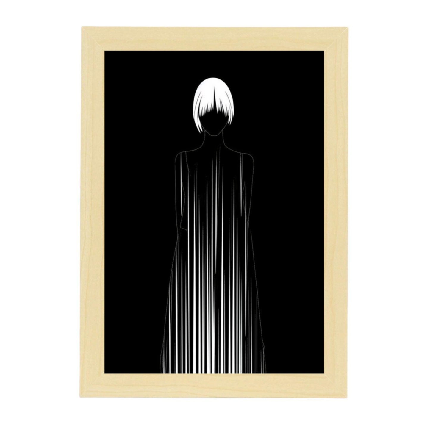 Póster Mujer Abstracta Blanco y Negro