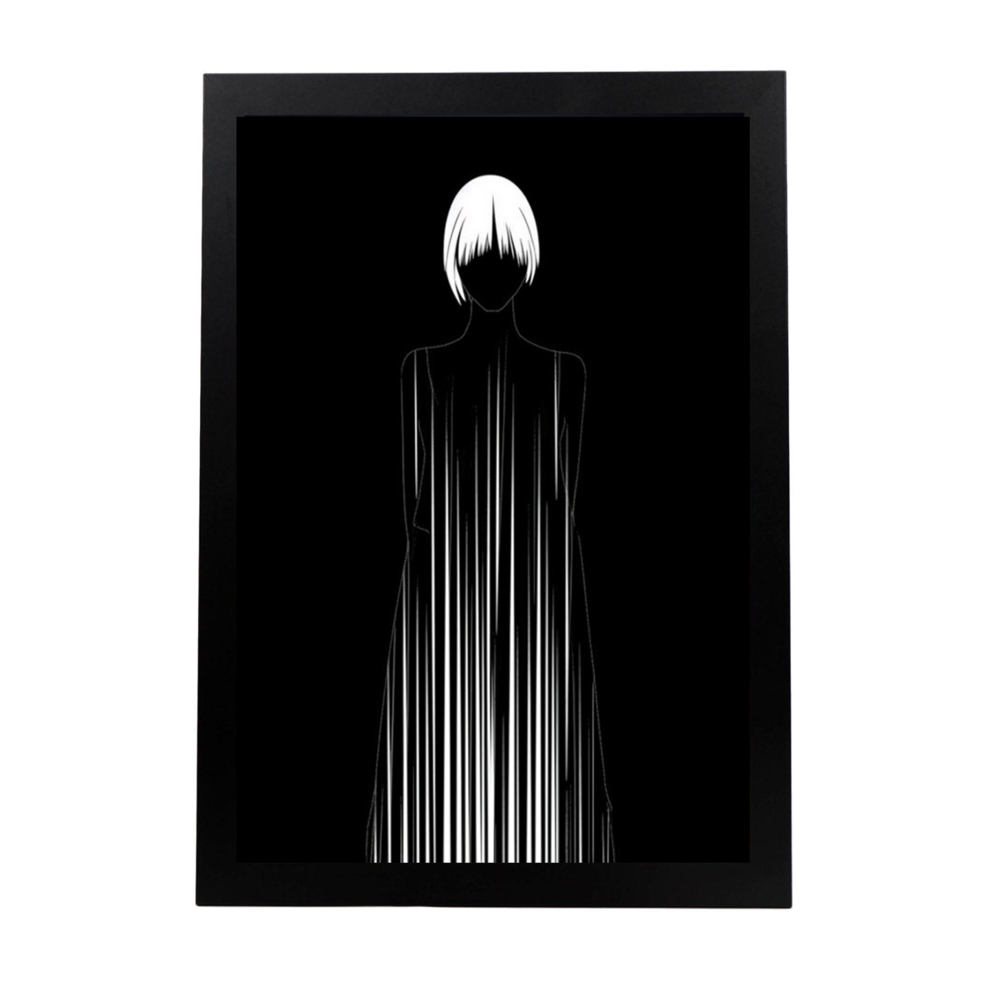 Póster Mujer Abstracta Blanco y Negro