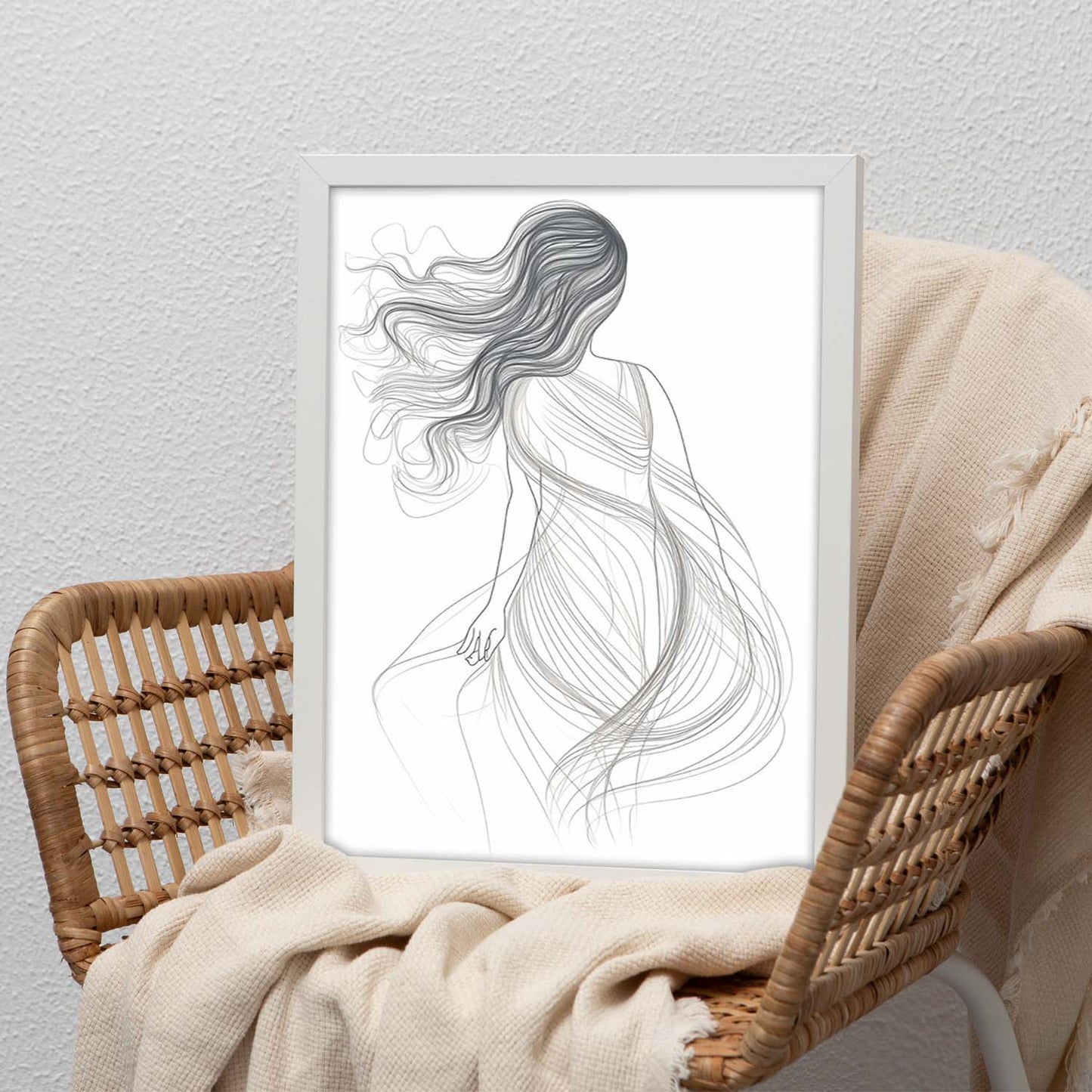 Póster de "Mujer en una Sola Línea"