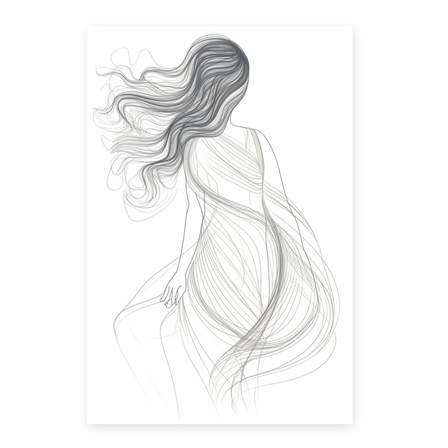 Póster de "Mujer en una Sola Línea"